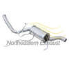 2010-2013 Ford Transit Connect 2.0L Exhaust Resonator Pipe