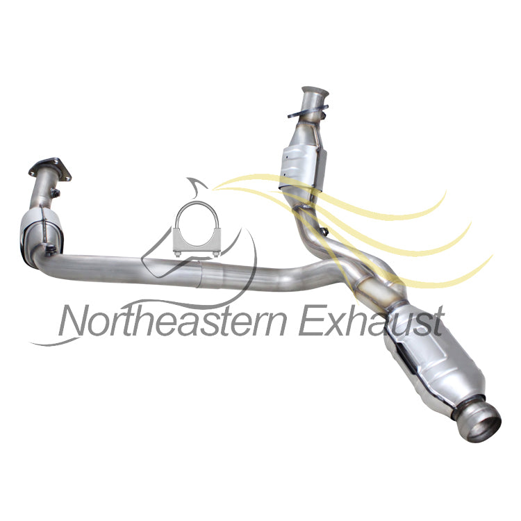 Northeastern Exhaust | EPA-Approved Exhaust Catalytic Compatible for 2009-2013 GMC Sierra 1500 4.3L 4.8L 5.3L 6.0L | 2009  Yukon 4.8L | 2009-2014 Yukon & Yukon XL 5.3L Free Clamp, Gaskets and Sleeve