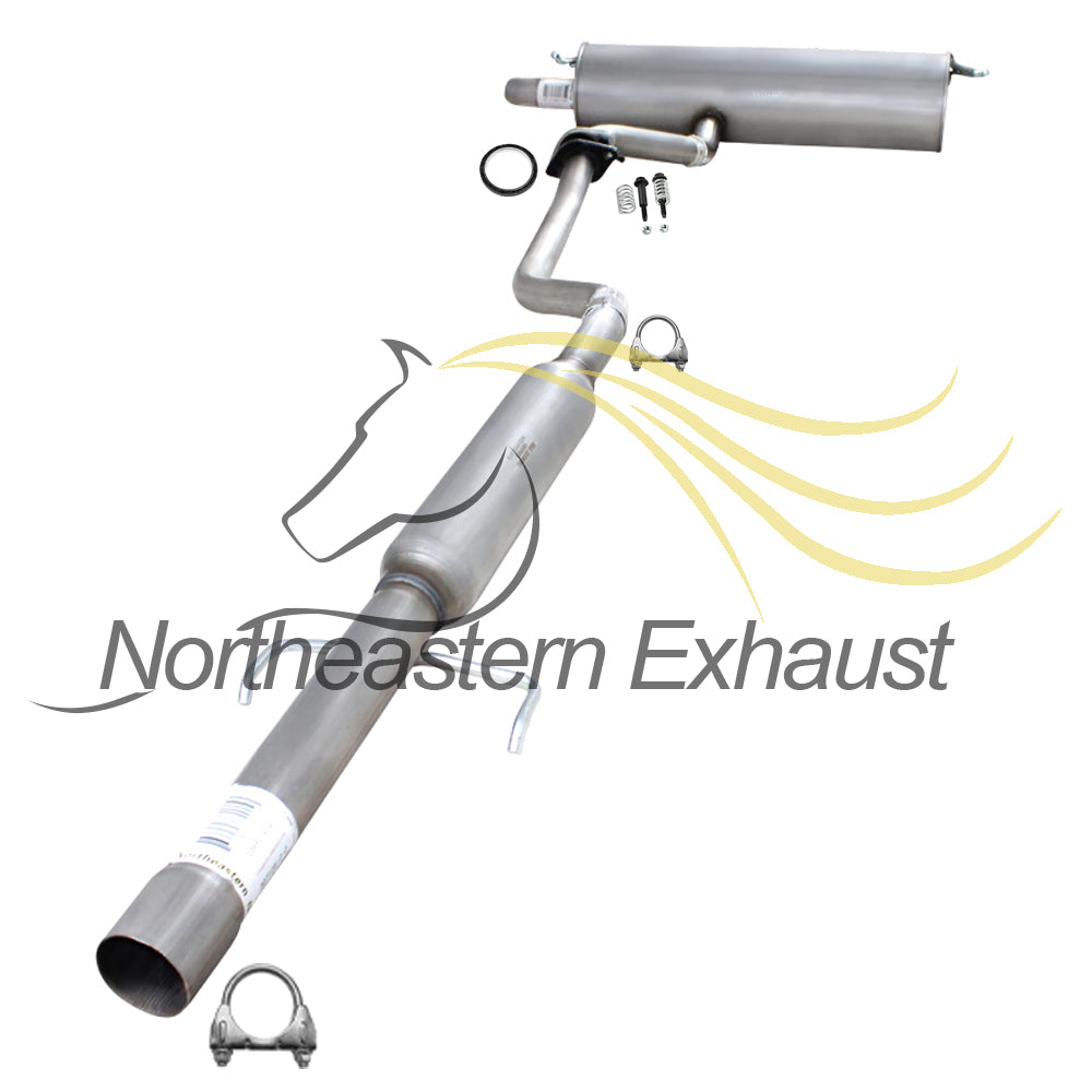 2005-2010 Scion TC 2.4L Exhaust Resonator Pipe and Muffler