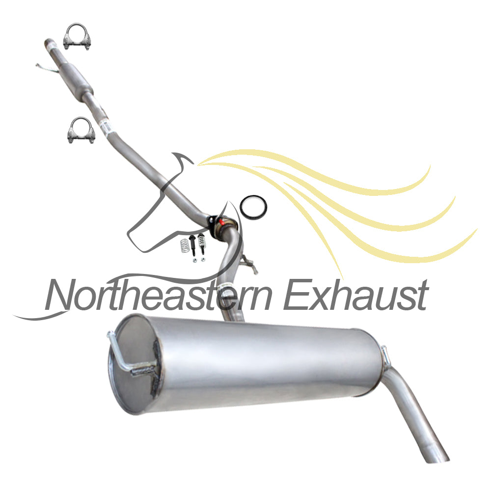 2005-2010 Scion TC 2.4L Exhaust Resonator Pipe and Muffler