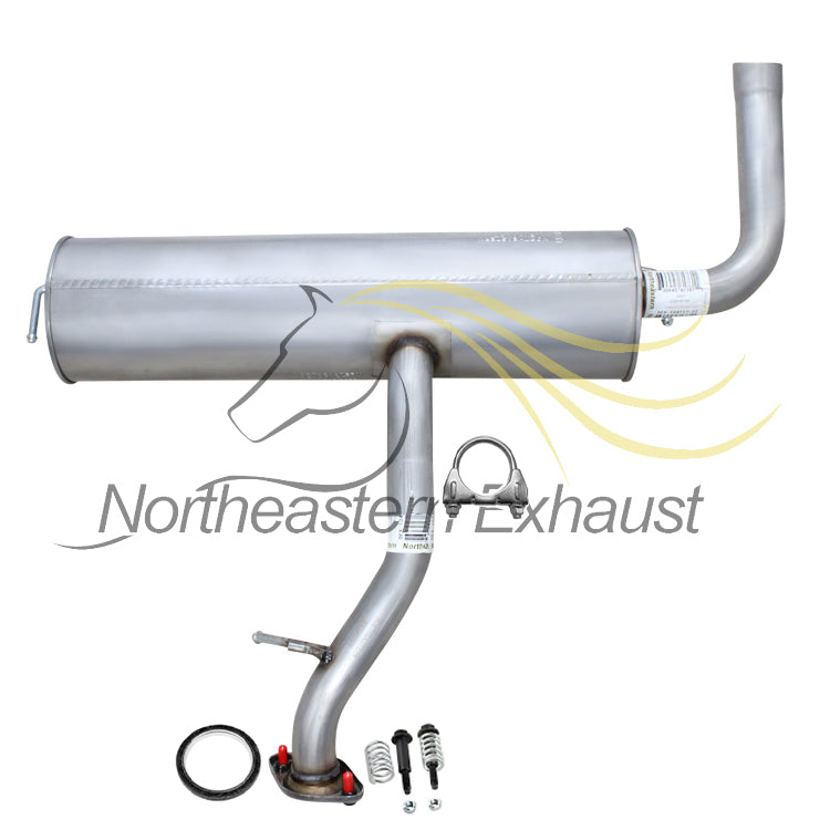 2005-2010 Scion TC 2.4L Exhaust Resonator Pipe and Muffler
