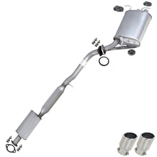 2003-2004 Infiniti G35 3.5L Exhaust Resonator Pipe & Muffler with Tips - For RWD Sedan models