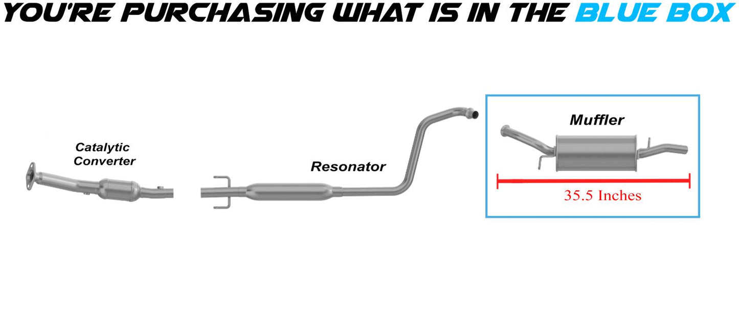 2004-2006 Scion XB 1.5L Exhaust Rear Muffler
