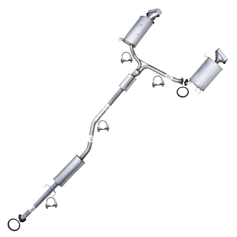 2009-2014 Acura TL 3.5L Resonator and Muffler Assembly Exhaust System
