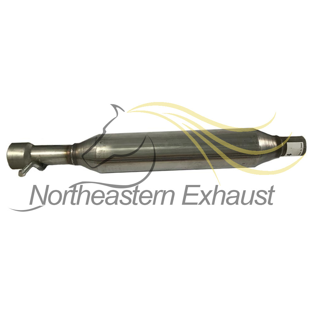 Northeastern Exhaust | Stainless Steel Resonator, Intermediate Pipe, Muffler and Tail Pipe Exhaust System Kit Compatible for Pontiac G6 2008-2010 3.5L | Saturn Aura 2008 3.5L | Free Clamps Included | Automotive Replacement Part