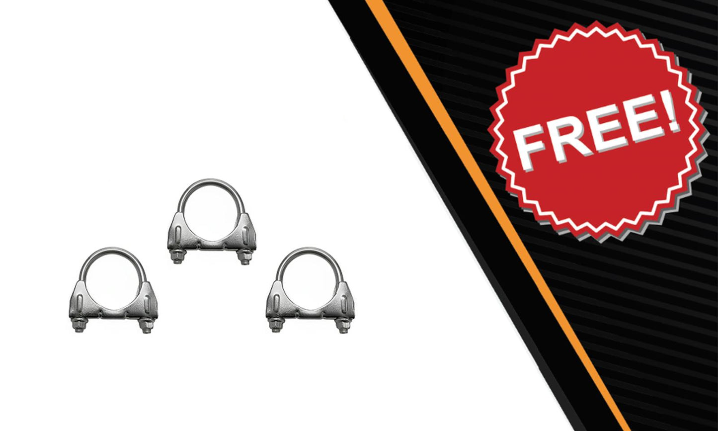 Northeastern Exhaust | Stainless Steel Resonator, Intermediate Pipe, Muffler and Tail Pipe Exhaust System Kit Compatible for Pontiac G6 2008-2010 3.5L | Saturn Aura 2008 3.5L | Free Clamps Included | Automotive Replacement Part