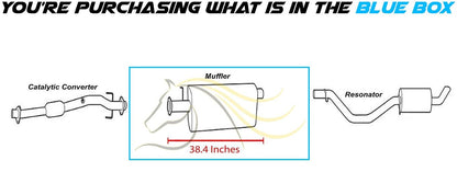 2002-2005 4.2L Chevrolet Traiblazer and GMC Envoy Exhaust Muffler