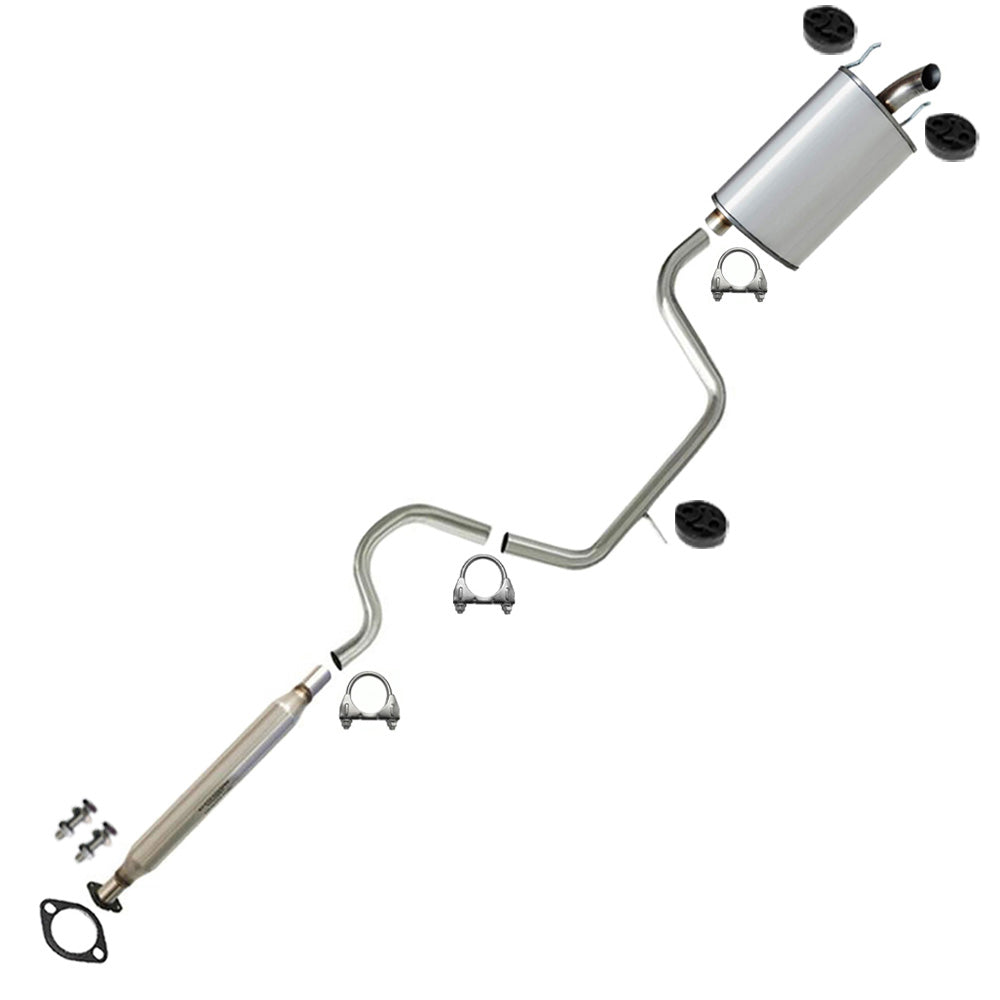 Resonator, Intermediate Pipe and Muffler Exhaust for 2005-2009 Buick Allure and LaCrosse 3.8L