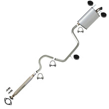 Resonator, Intermediate Pipe and Muffler Exhaust for 2005-2009 Buick Allure and LaCrosse 3.8L