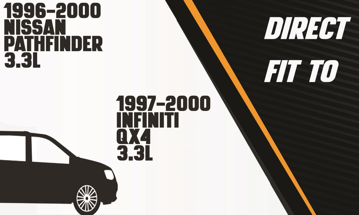 1997-2000 Infiniti QX4 3.3L and 1996-2000 Nissan Pathfinder 3.3L Exhaust System Kit