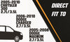 Cat-back Exhaust System Kit for 2005-2010 Chrysler 300, Dodge Charger and Magnum 2.7L 3.5L