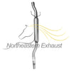 Northeastern Exhaust  |  Stainless Steel EPA-Approved Catalytic Converter, Resonator Pipe, Muffler, & Tail Pipe Exhaust System Kit Compatible for 2004-2006 Toyota Sienna 3.3L | Free Gaskets and Clamp Included | FWD