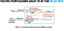 2004-2006 Nissan Titan 5.6L Exhaust Intermediate Pipe, Muffler and Tail Pipe | RWD