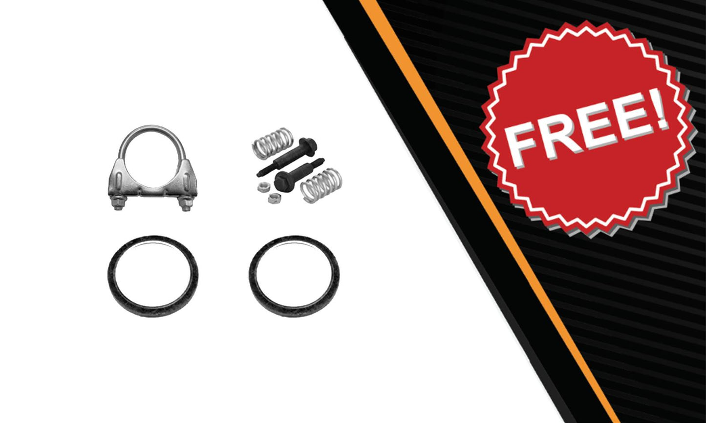 2005-2008 Toyota Corolla 1.8L Catalytic, Resonator Pipe, Muffler Complete Exhaust System Kit  with EPA-Approved