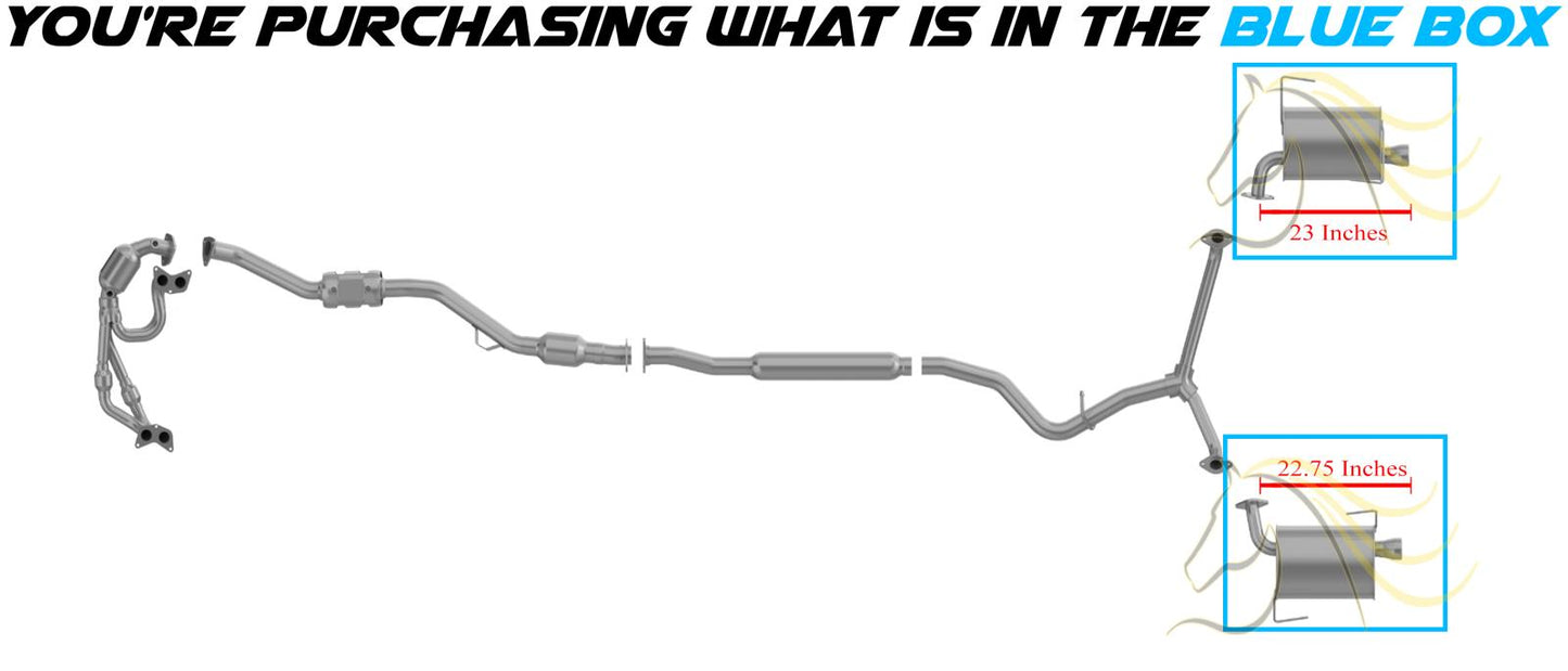 2008-2013 Subaru Impreza and Forester 2.5L Exhaust Mufflers