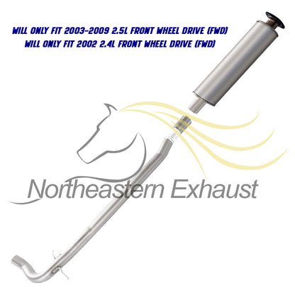 2001-2009 Volvo S60 2.3L 2.4L 2.5L Exhaust Resonator Pipe