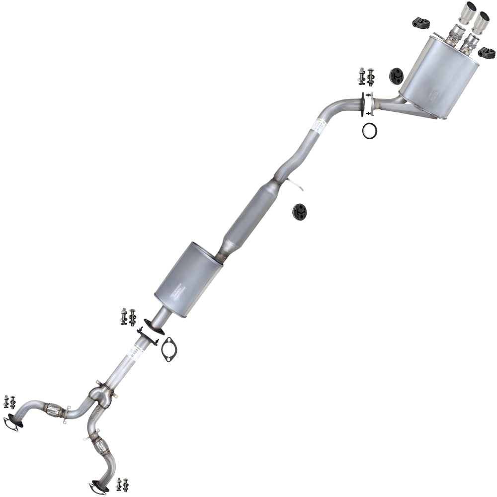 2003-2004 Infiniti G35 3.5L Exhaust Pipe, Resonator & Muffler - For RWD SEDAN