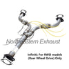 2003-2004 Infiniti G35 3.5L Exhaust Pipe, Resonator & Muffler - For RWD SEDAN