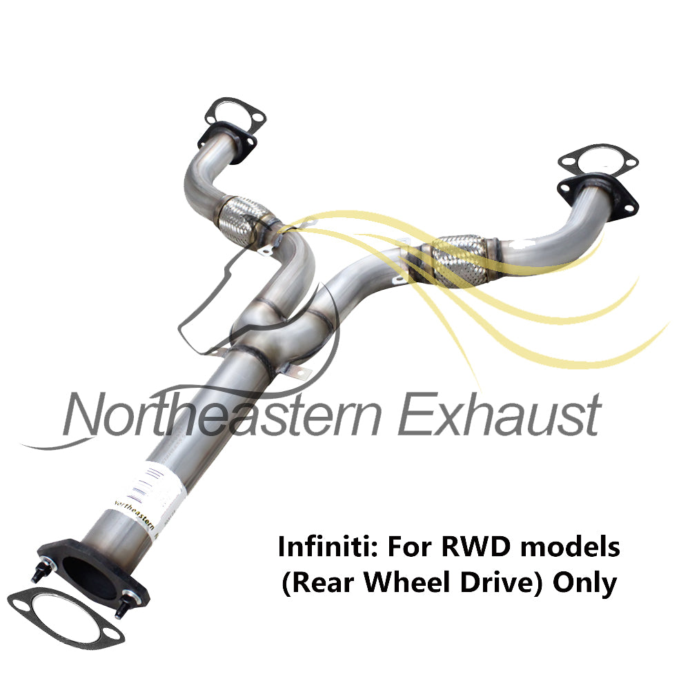 2003-2004 Infiniti G35 3.5L Exhaust Pipe, Resonator & Muffler - For RWD SEDAN