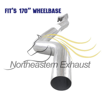 Exhaust Tail Pipe for 2007-2014 Mercedes Benz Sprinter 2500/3500 and Dodge Sprinter 2500 2.1L 3.0L