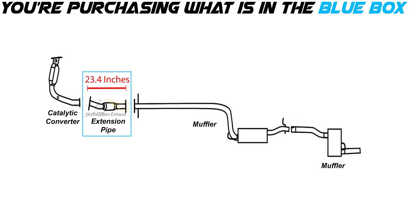 2000-2004 Ford Focus 2.0L Exhaust Pipe