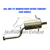 1999-2002 Subaru Forester 2.5L Resonator Pipe and Muffler Exhaust