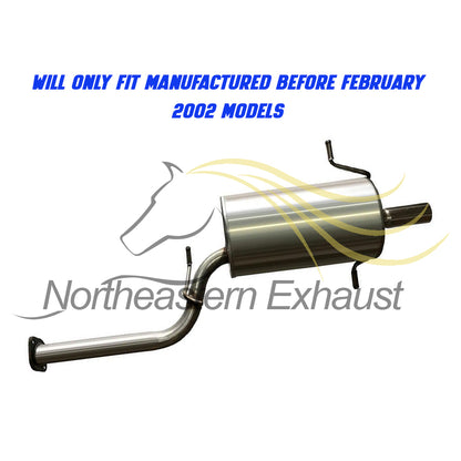1999-2002 Subaru Forester 2.5L Resonator Pipe and Muffler Exhaust
