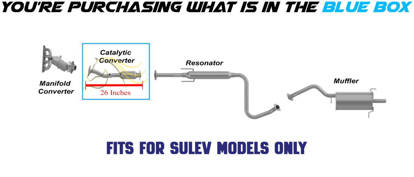2009-2012 Nissan Sentra 2.0L Catalytic Converter - EPA Approved | Rear | For  SULEV Models only