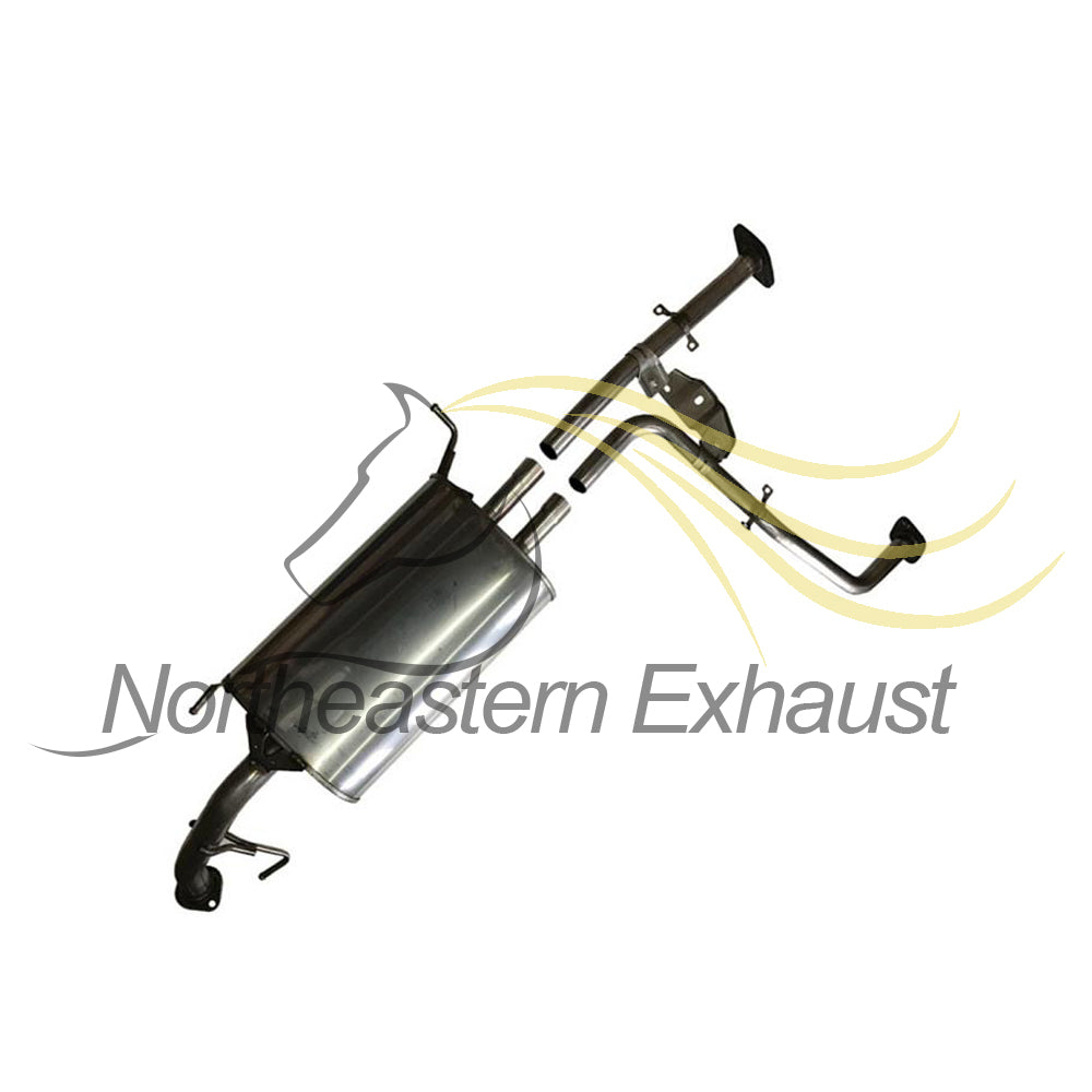 Northeastern Exhaust | Stainless Steel Resonator, Intermediate Pipe, Muffler Exhaust System Kit Compatible for 2002-2003 Infiniti QX4 3.5L | 2002-2004 Nissan Pathfinder 3.5L | Free Clamps ang Gaskets Included