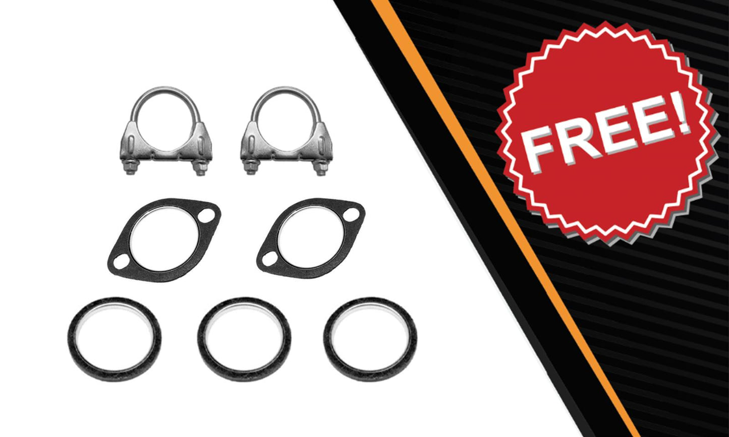 Northeastern Exhaust | Stainless Steel Resonator, Intermediate Pipe, Muffler Exhaust System Kit Compatible for 2002-2003 Infiniti QX4 3.5L | 2002-2004 Nissan Pathfinder 3.5L | Free Clamps ang Gaskets Included