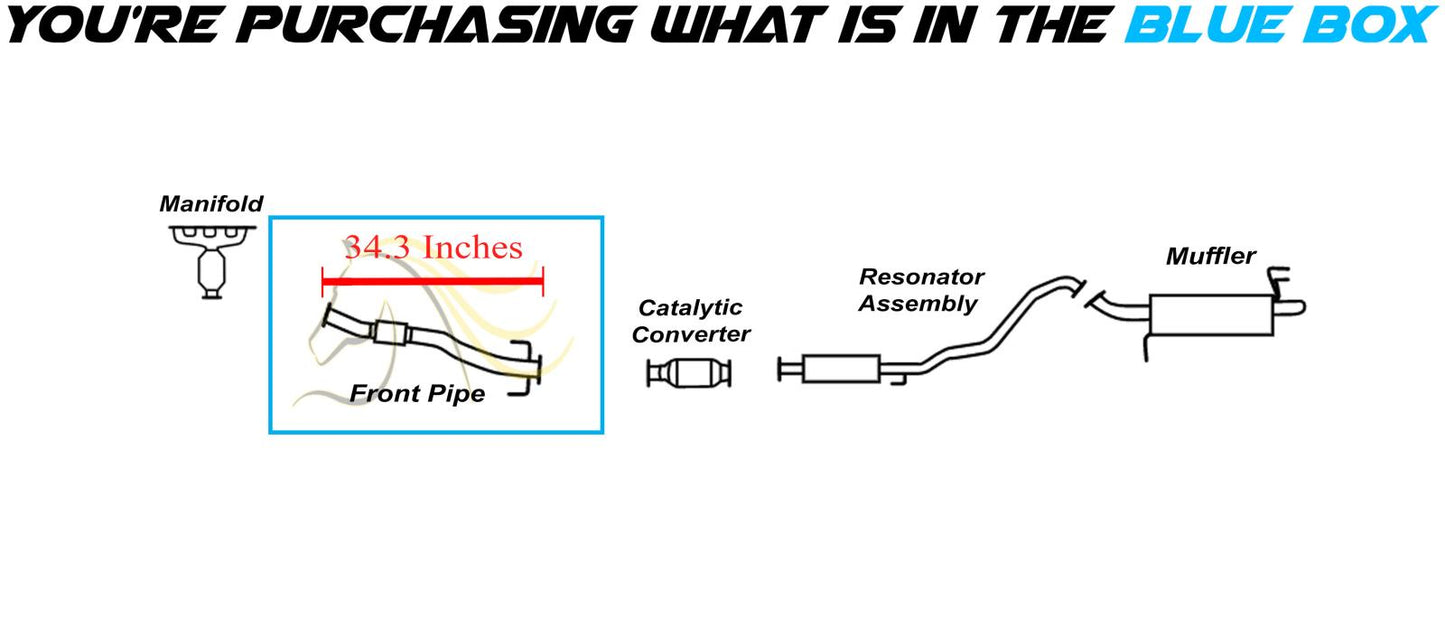 2010-2011 Kia Soul 2.0L Exhaust Front Flex Pipe
