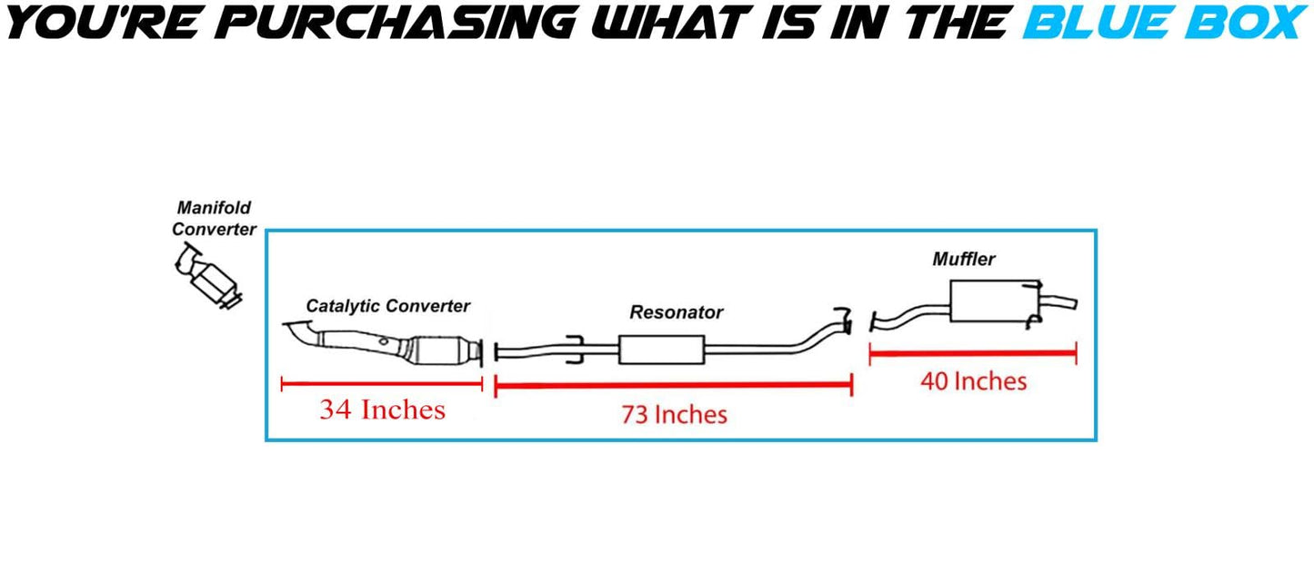 2010-2011 Honda CR-V 2.4L EPA Approved Catalytic Converter, Resonator & Muffler