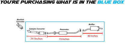 2010-2011 Honda CR-V 2.4L Exhaust System Kit with Catalytic