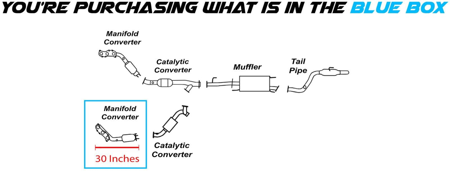 Passenger-Side Manifold Catalytic for 2003-2009 Toyota 4Runner and 2007-2009 FJ Cruiser 4.0L