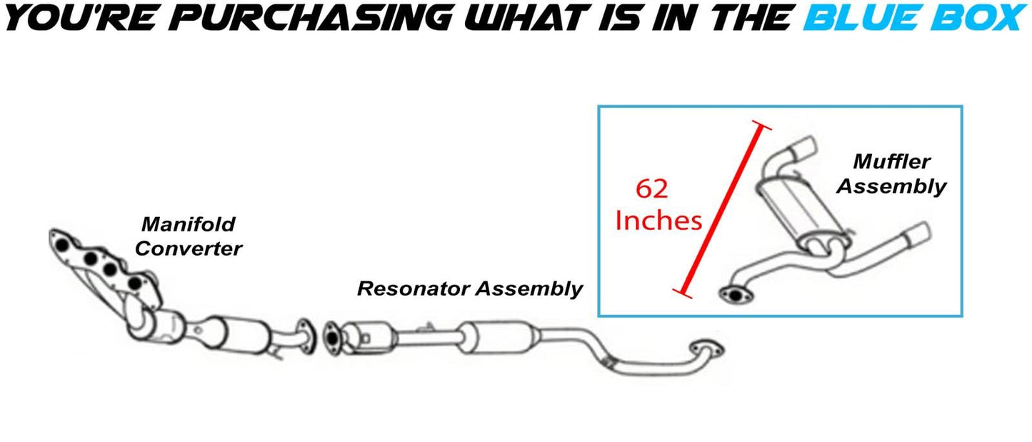 2010-2013 Mazda 3 2.5L Exhaust Muffler | For Hatchback