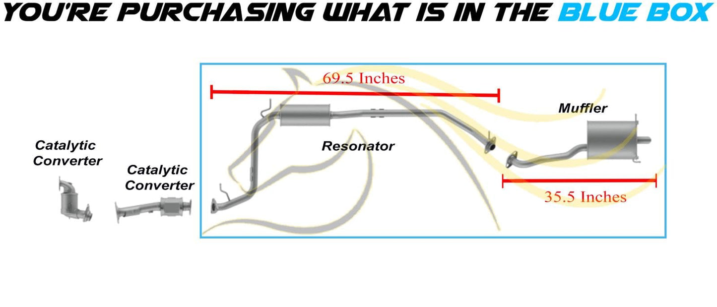 2015-2020 Honda Fit 1.5L Resonator and Muffler