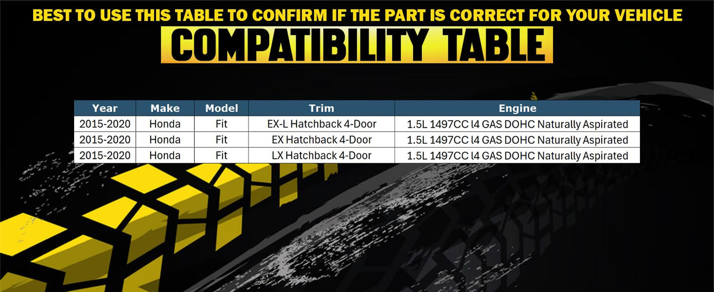 2015-2020 Honda Fit 1.5L Resonator and Muffler