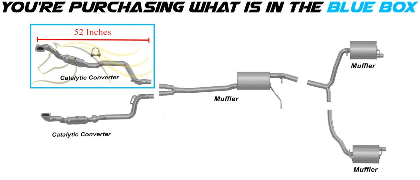 2011-2012 Dodge Charger and Challenger 3.6L Exhaust Catalytic Converter - EPA Approved