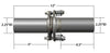 Colt Exhaust Spherical Joint Repair Flange Spring Bolt Kit 2.25" 12" Long