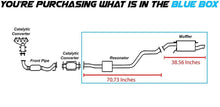 2002-2007 Mitsubishi Lancer 2.0L Resonator and Muffler Exhaust Kit