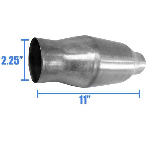 2.25" Universal Spunt Catalytic Converter High Flow