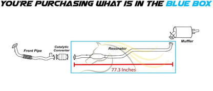 1995-1997 Geo Prizm and Toyota Corolla 1.8L Exhaust Resonator Pipe