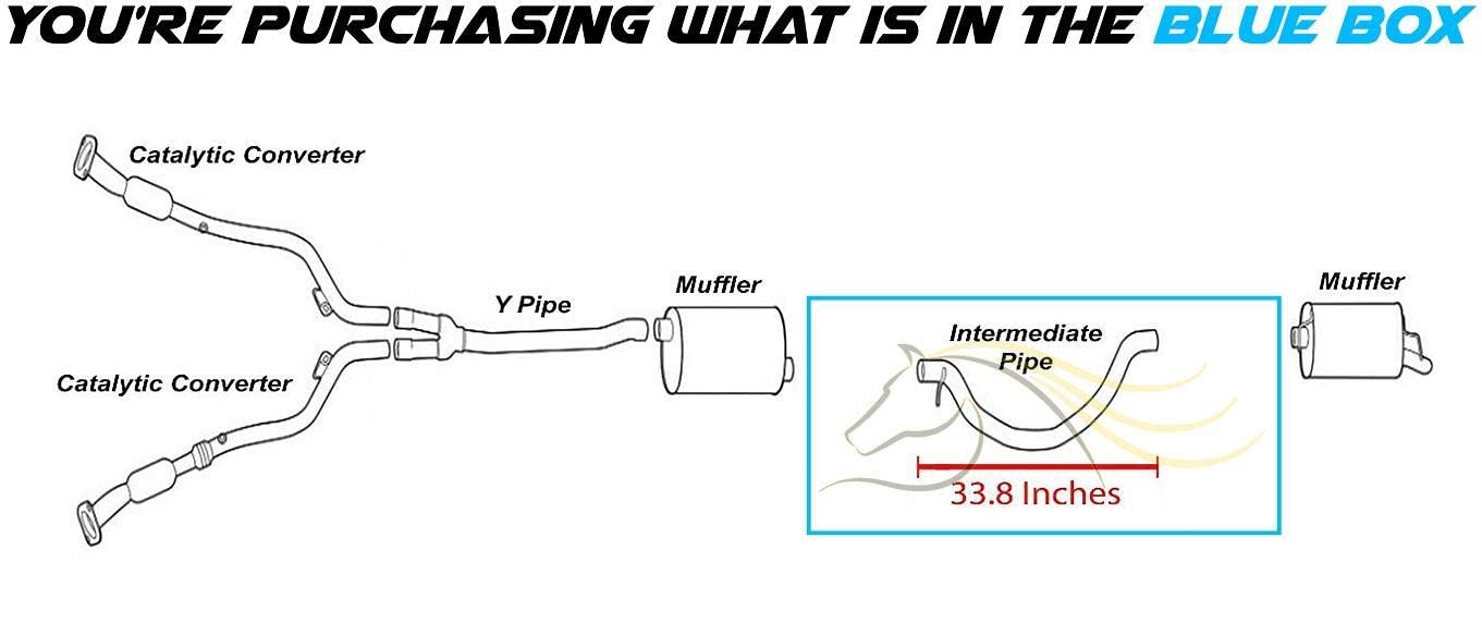 Exhaust Intermediate Pipe for 2006-2010 Dodge Charger | 2005-2008 Magnum 2.7L 3.5L