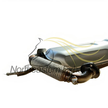 Northeastern Exhaust | Stainless Steel Rear Muffler Compatible for Smart Fortwo 2008-2015 1.0L | Free Gasket and Bolts & Nuts Included | Automotive Replacement Part