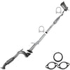 Front Flex Pipe, Resonator and Muffler  for 2008-2013 Nissan Rogue 2.5L | 2014-2015 Rogue Select 2.5L