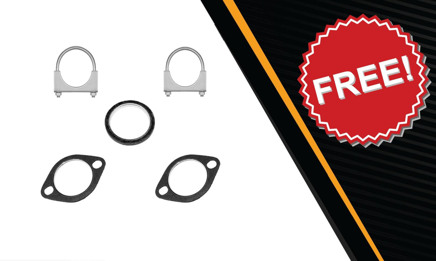 Front Flex Pipe, Resonator and Muffler  for 2008-2013 Nissan Rogue 2.5L | 2014-2015 Rogue Select 2.5L