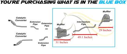 2011-2019 Jeep Grand Cherokee 3.6L Mufflers and Intermediate Pipe