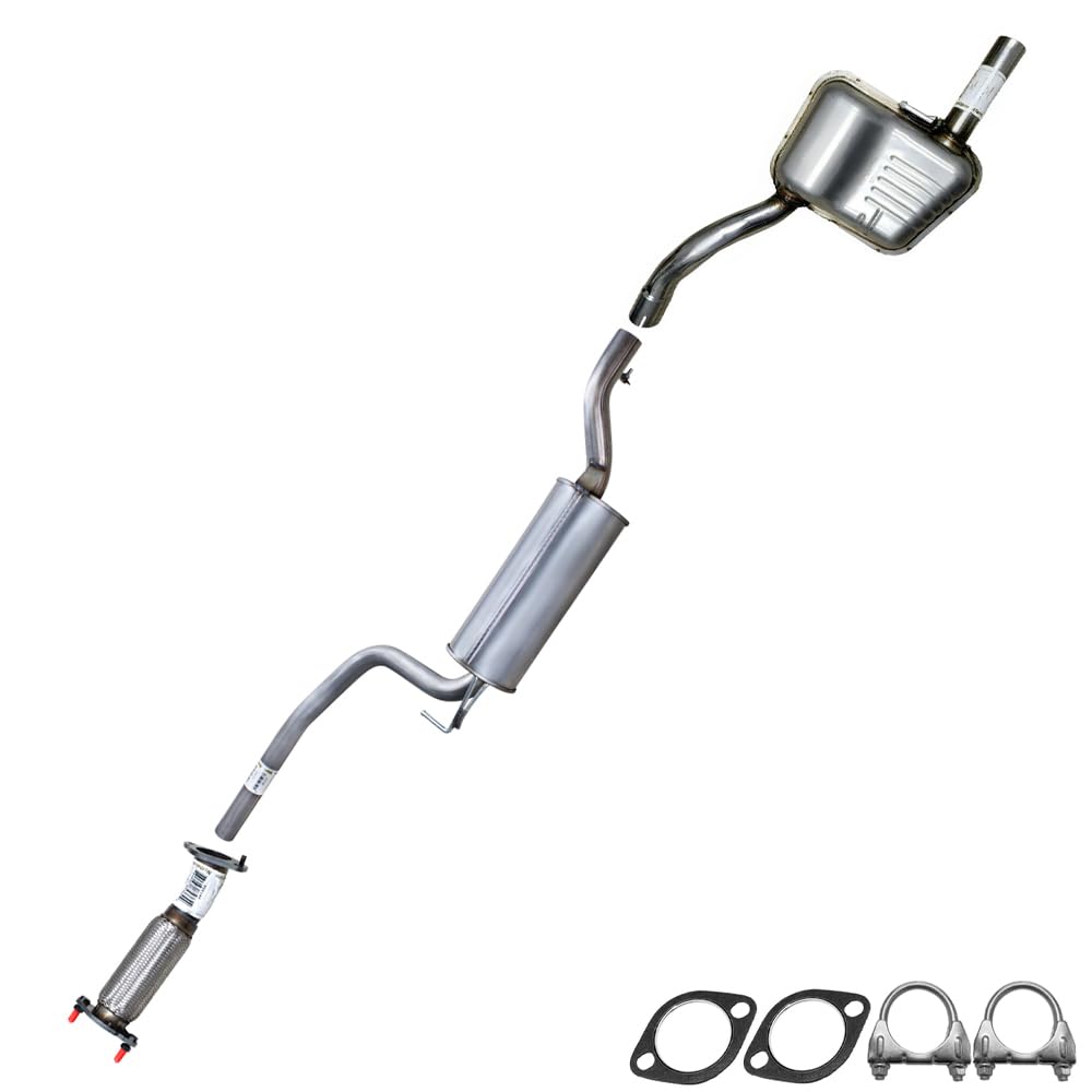 2005-2007 Ford Focus 2.0L Front Pipe, Front and Rear Muffler Exhaust Kit