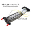 2005-2007 Ford Focus 2.0L Front Pipe, Front and Rear Muffler Exhaust Kit
