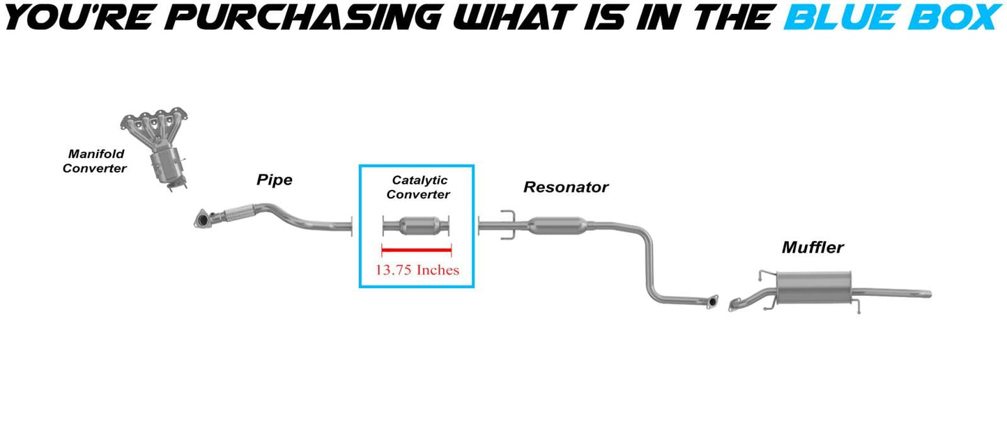 2009-2011 Chevrolet Aveo & Aveo5 | 2009-2010 Pontiac G3 1.6L Exhaust Rear Catalytic Converter